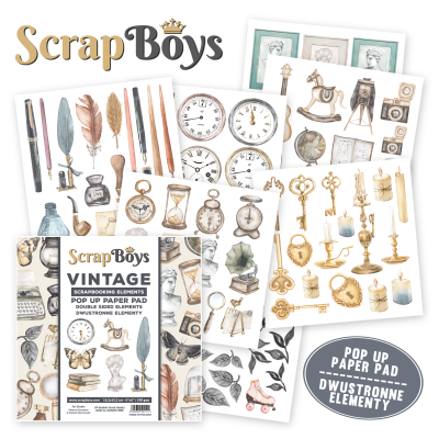 Book de recortes Elementos Vintage Scrapboys Pack 6*6