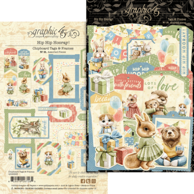 Hip Hip Hooray! - Chipboard Tags & Frames