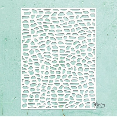 Mintay Stencil - Stone Wall