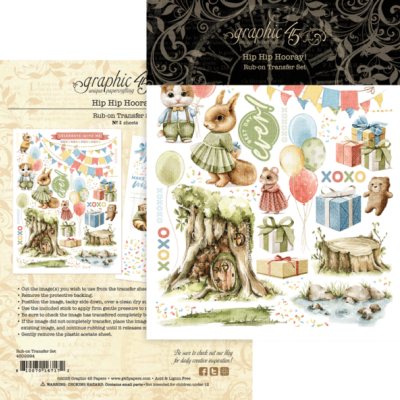 Hip Hip Hooray! - Rub-ons