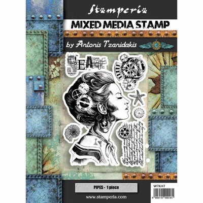 Stamperia Mixed Media Stamp Lady (WTKAT09)