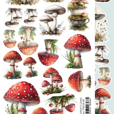 The World of Fairies  - cogumelos - 30*15 folha de recortáveis