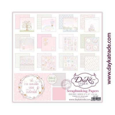DayKa Trade Ha Nacido una Estrella Niña 8x8 Inch Paper Pack