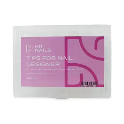 Tips F1 Almond Russian French Reverse Normal Size - 120un.