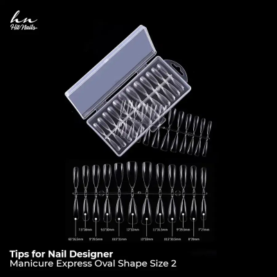 Tips for Nail Designer - Soft Gel Manicure Express Oval Shape Size 2
