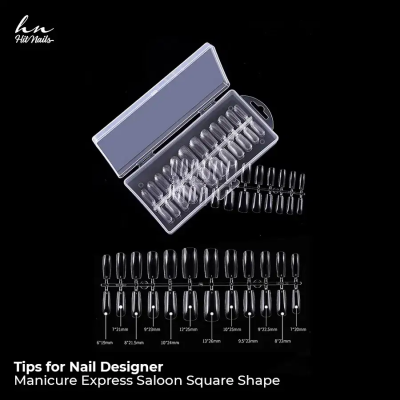 Tips for Nail Designer - Soft Gel Manicure Express Saloon Square Shape