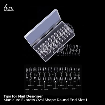 Tips for Nail Designer - Soft Gel Manicure Express Oval Shape Round E 3