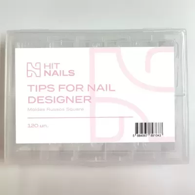 Tips Moldes Russos Square - 120un.