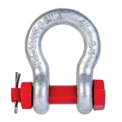 Manilha meia lua com porca e gulpilha