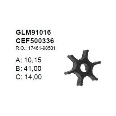 Impulsor Suzuki 5 HP 2t 500336