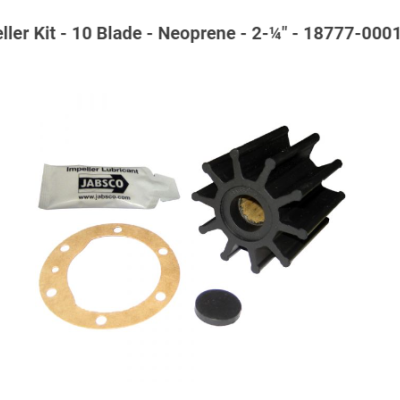 Impulsor Jabsco I10 Blade 2 1/4 Dia X 2 W - 18777-0001-P-JAB