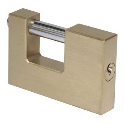 Aloquete em Latão Retangular 100 mm