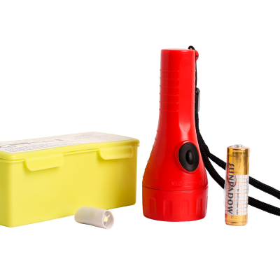 Lanterna LED c/pilha Alcalina e lâmpada