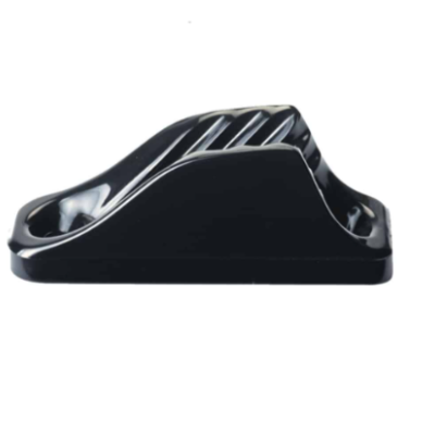 Afiador de facas preto com ranhuras para afiar em fundo branco