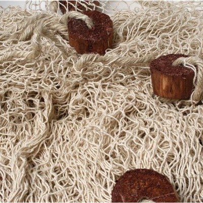 Rede de pesca natural beje