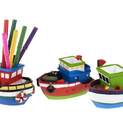 Barco porta canetas