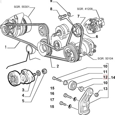 V6&#x20;12v&#x20;Aluminium&#x20;Idle&#x20;Roller