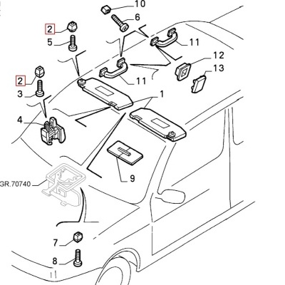Plastic&#x20;Grommet&#x20;for&#x20;Sun&#x20;Visor&#x20;Fixation