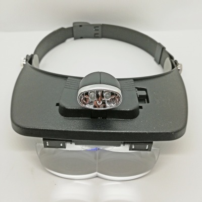 Lupa em Capacete com Luz