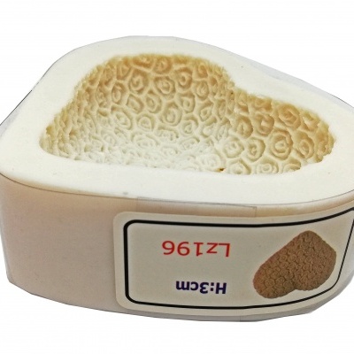 Molde Silicone modelo Coração Grande com flores  3cm