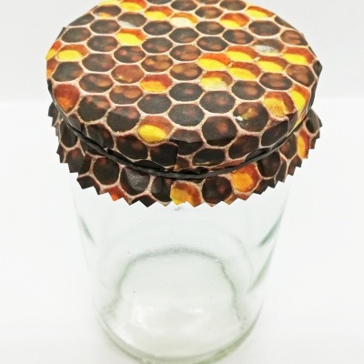 Cobertura em Papel para frascos modelo favos