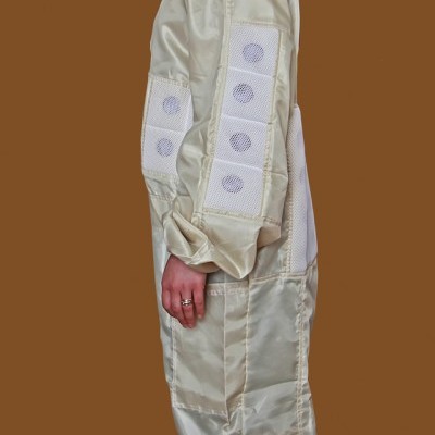 Fato Pano Duplo em Cetim Ventilado Castanho