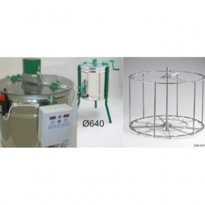 Extractor Inox Eléctrico Radial 21 quadros c/ Temporizador Digital