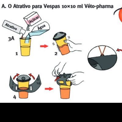 Armadilha para Vespas Kit 1 unidade + Atractivo 10ml