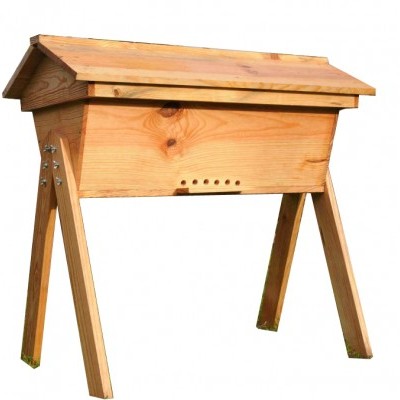 Colmeia Top Bar em madeira c/ pernas