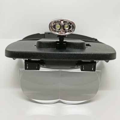 Lupa em Capacete com Luz