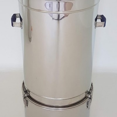 Extractor Inox Manual Tangencial 2/4 quadros Com Filtro e Bidão