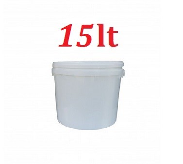 Balde Plástico 15lt com Tampa e Alça