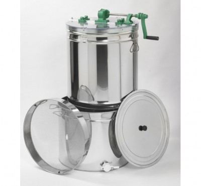 Extractor Inox Manual Tangencial 3/6 quadros Com Filtro e Bidão