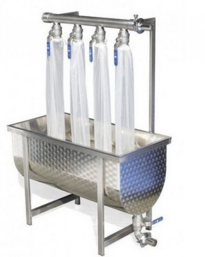 Filtro Inox Multiplo c/ sacos de nylon