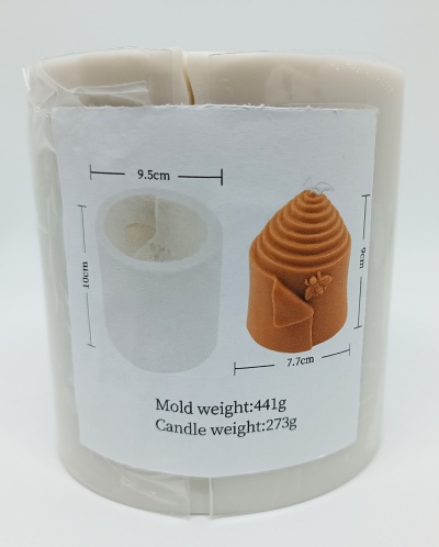 Molde Silicone modelo enrolada dobrada com abelha