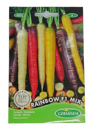 Semente Cenouras Mistura de Cores 1gr