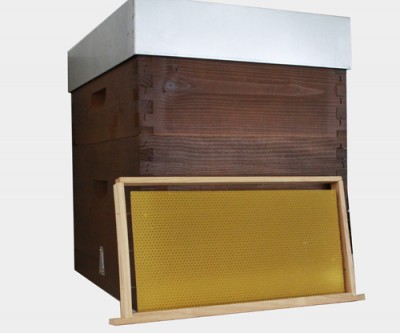 Colmeia Langstroth Completa Emalhetada c/ Cera