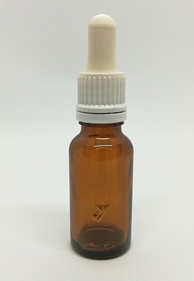 Frasco 30ml escuro c/ pipeta conta gotas