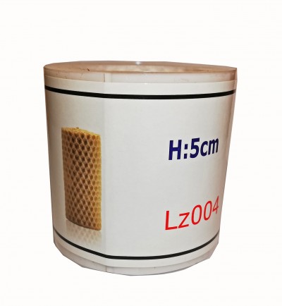 Rolo de fita adesiva branca com etiqueta e textos H:5cm e Lz004