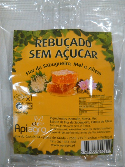 Rebuçados s/ Açucar de Flor Sabugueiro, Mel e Alteia