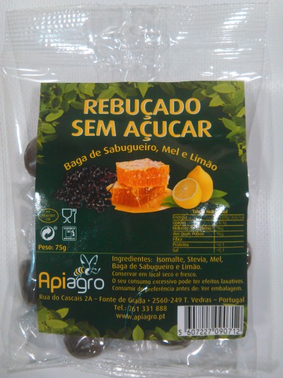 Rebuçados s/ Açucar de Baga Sabugueiro, Mel e Limão