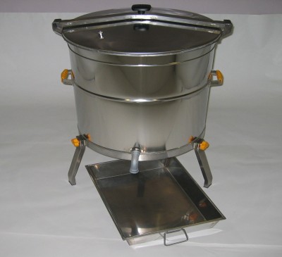 Caldeira Aço Inox Eléctrica para Cera 200lt