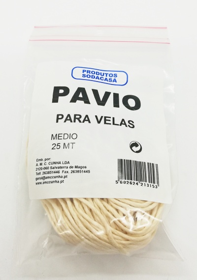 Pavio Médio - Saca 25mt