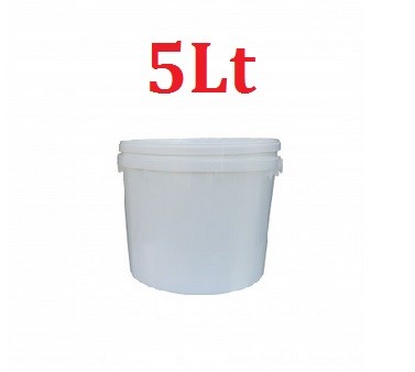 Balde Plástico 5lt com Tampa e Alça