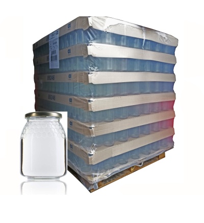 Palete de Frascos Favo 1kg 508 uni com Tampa 77 (Meia Palete)