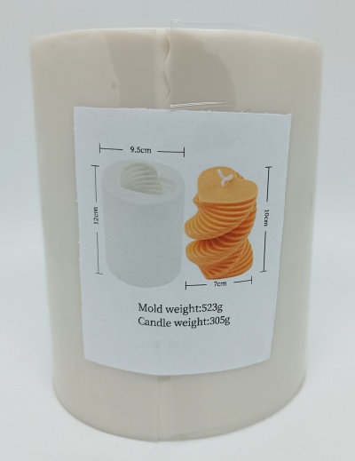 Molde Silicone modelo corações em espiral