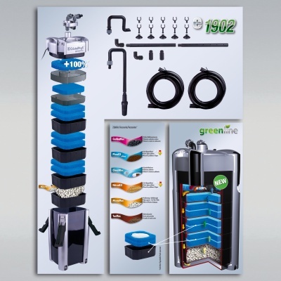 JBL CristalProfi e1902 greenline - Filtro externo para aquários até 800L