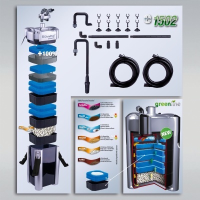 JBL CristalProfi e1502 greenline - Filtro externo para aquários até 600L