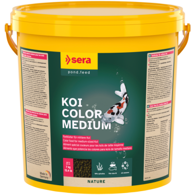 sera Koi Color Medium - Alimento potenciador da cor para carpas koi