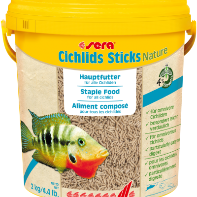 Sera Cichlids Sticks Nature - Alimento base para todos os ciclídeos